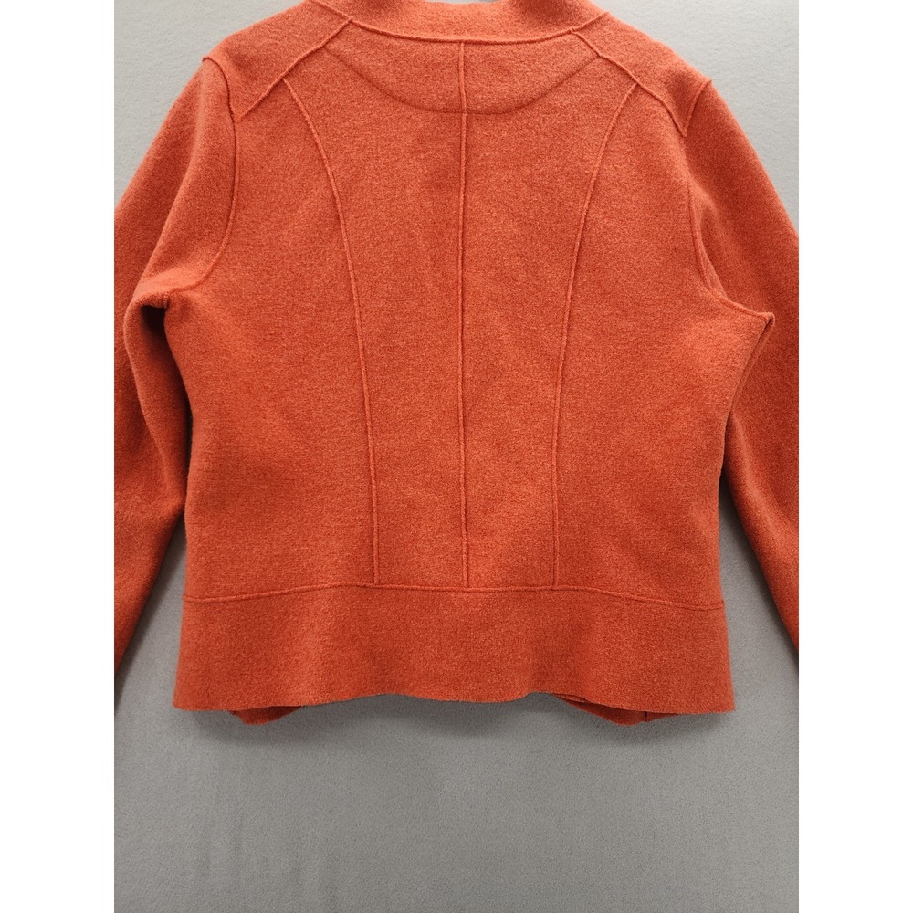 OSKA Boiled Wool Jacket 3 Orange Rust Virgin Wool Moessmer Lagenlook Blazer Coat - Picture 15 of 16